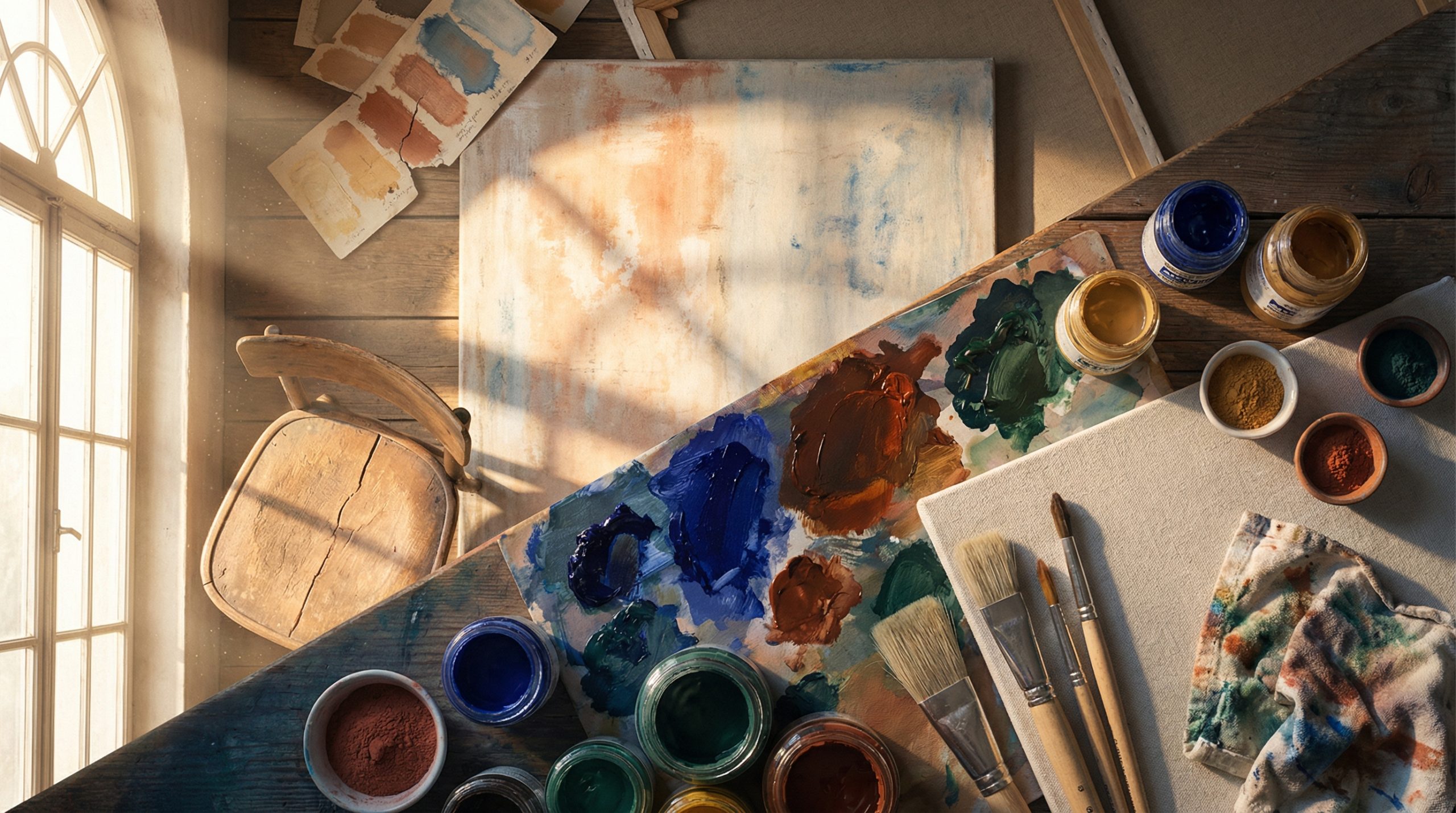 Sol direto queima pigmentos de Pintura e Arte?