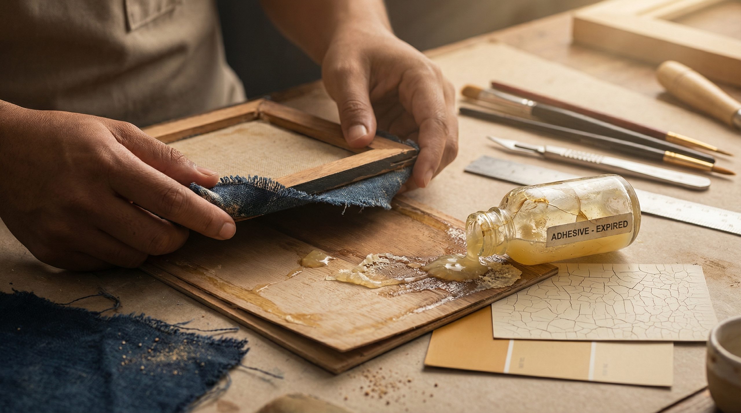 Cola vencida danifica novos Materiais e Técnicas