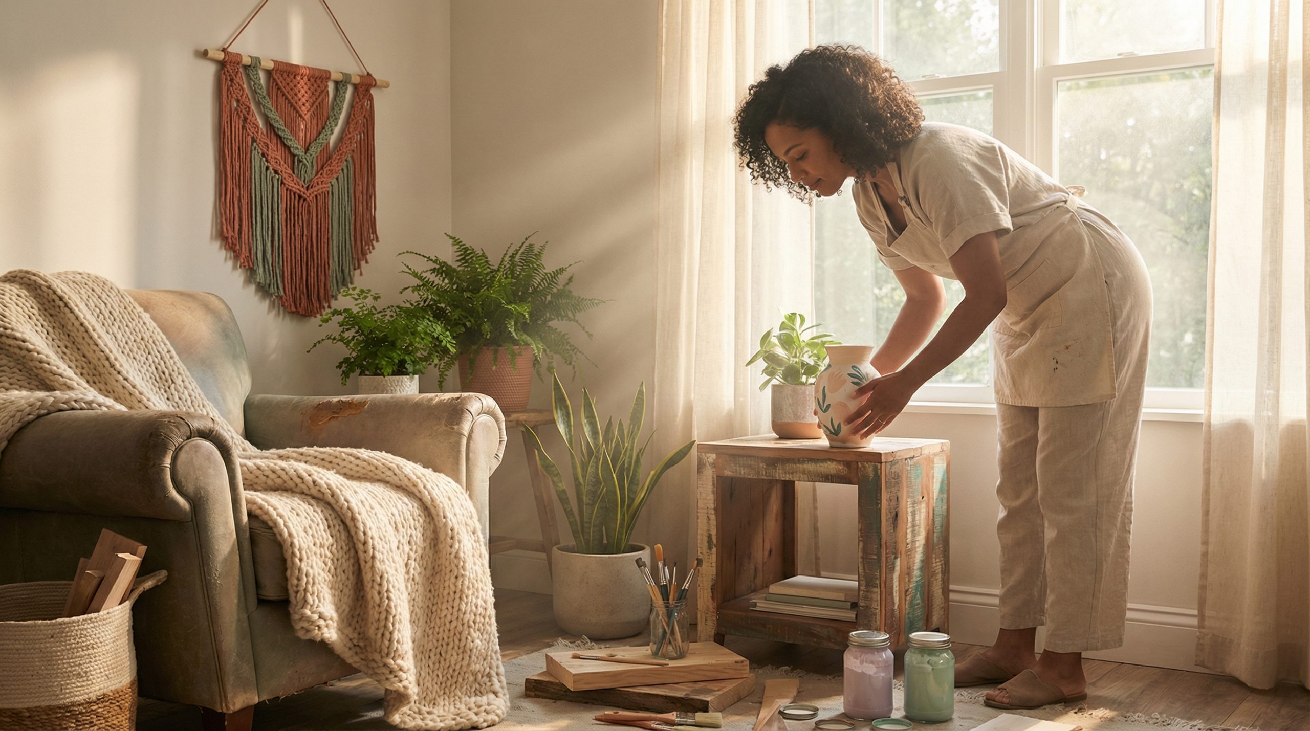 Nenhum móvel pronto reflete sua alma como Decoração DIY