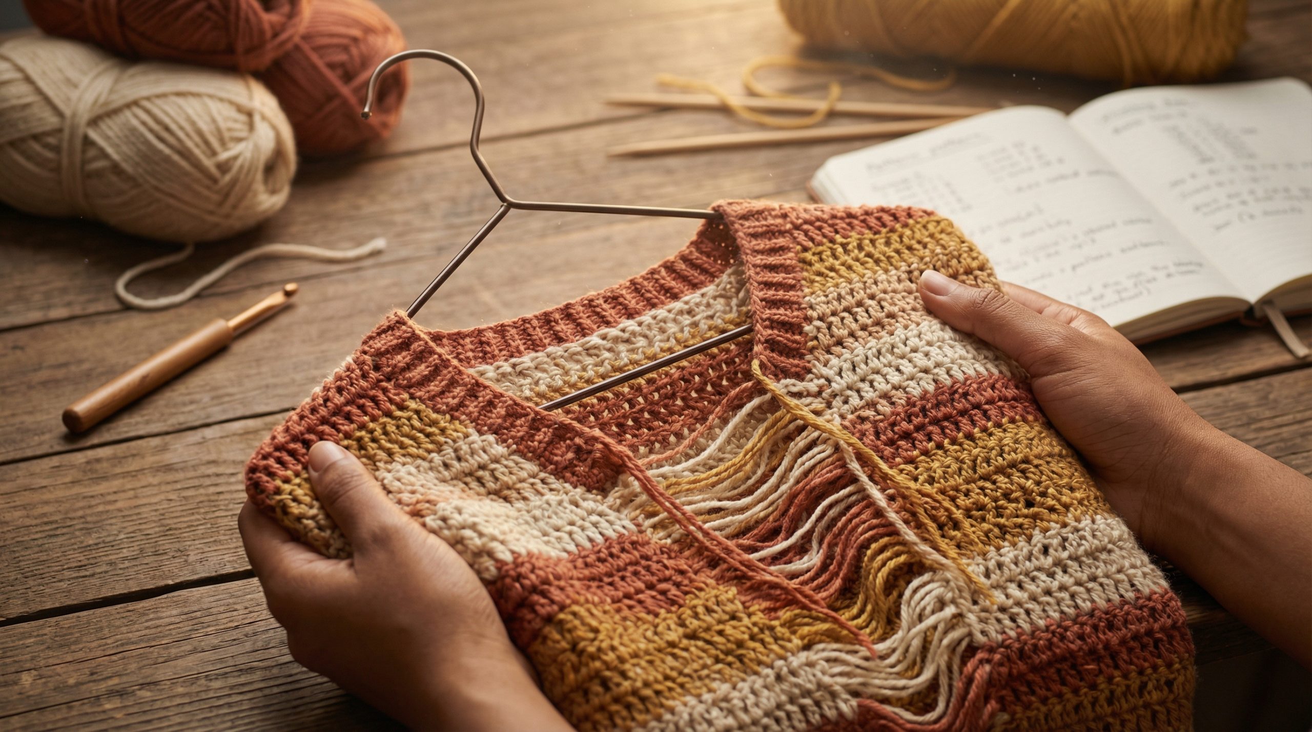 Cabides comuns deformam pontos do Crochê e Tricô