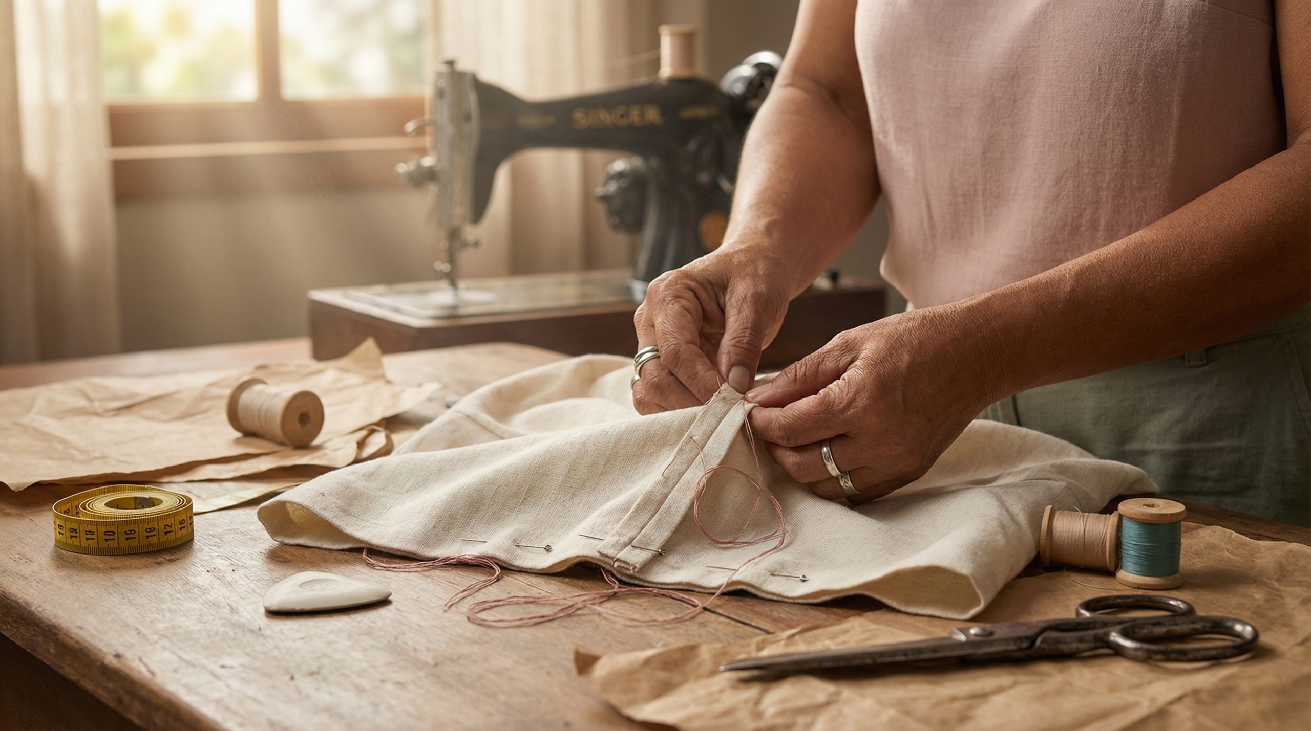 Sem alinhavar? O erro clássico na Costura e Tecido