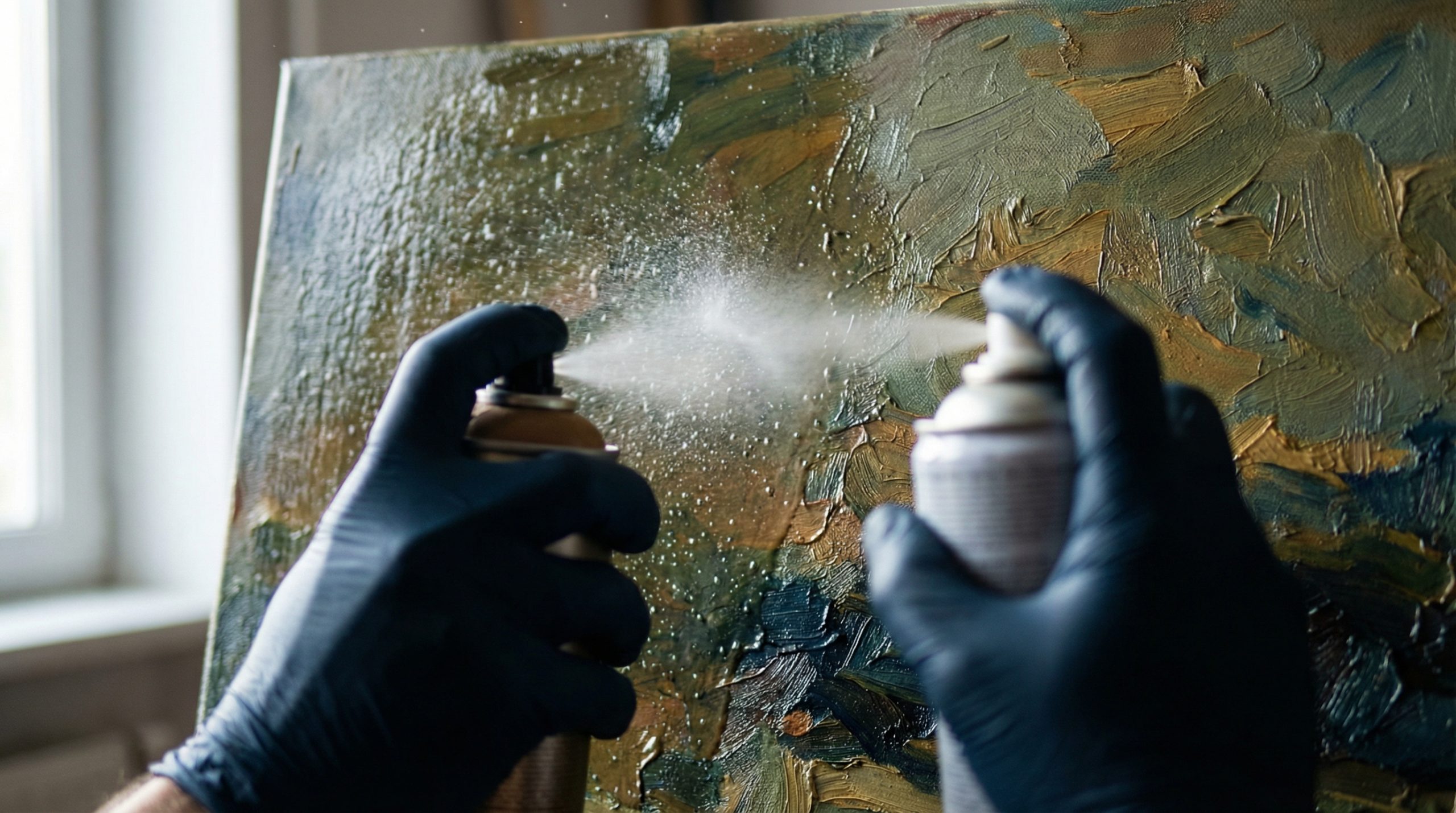 Verniz em spray altera tons da Pintura e Arte? - 2