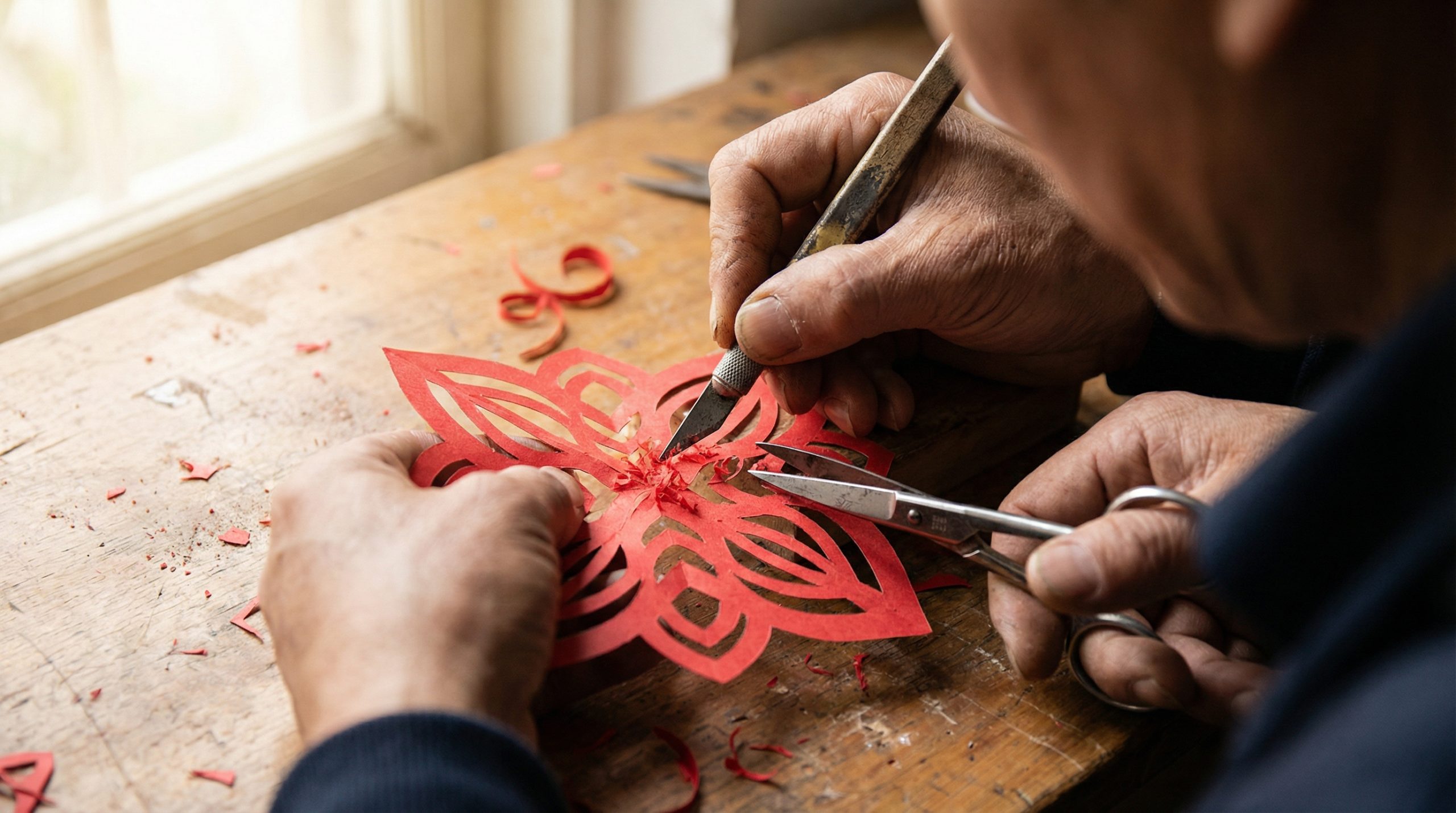 Lâminas cegas picotam as bordas no Papel e Recorte - 2