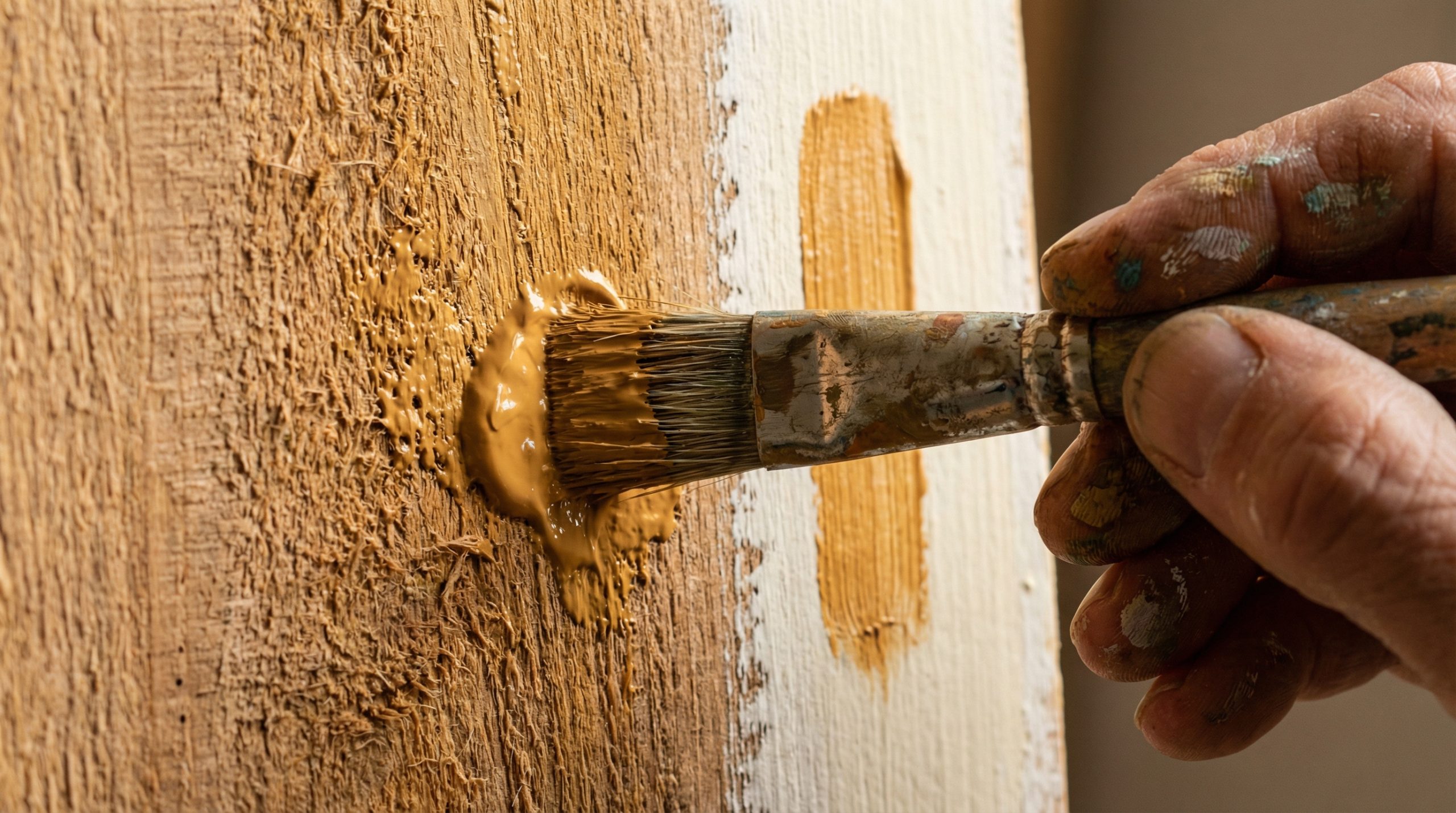 Madeira sem preparo absorve a tinta da Pintura e Arte? - 2