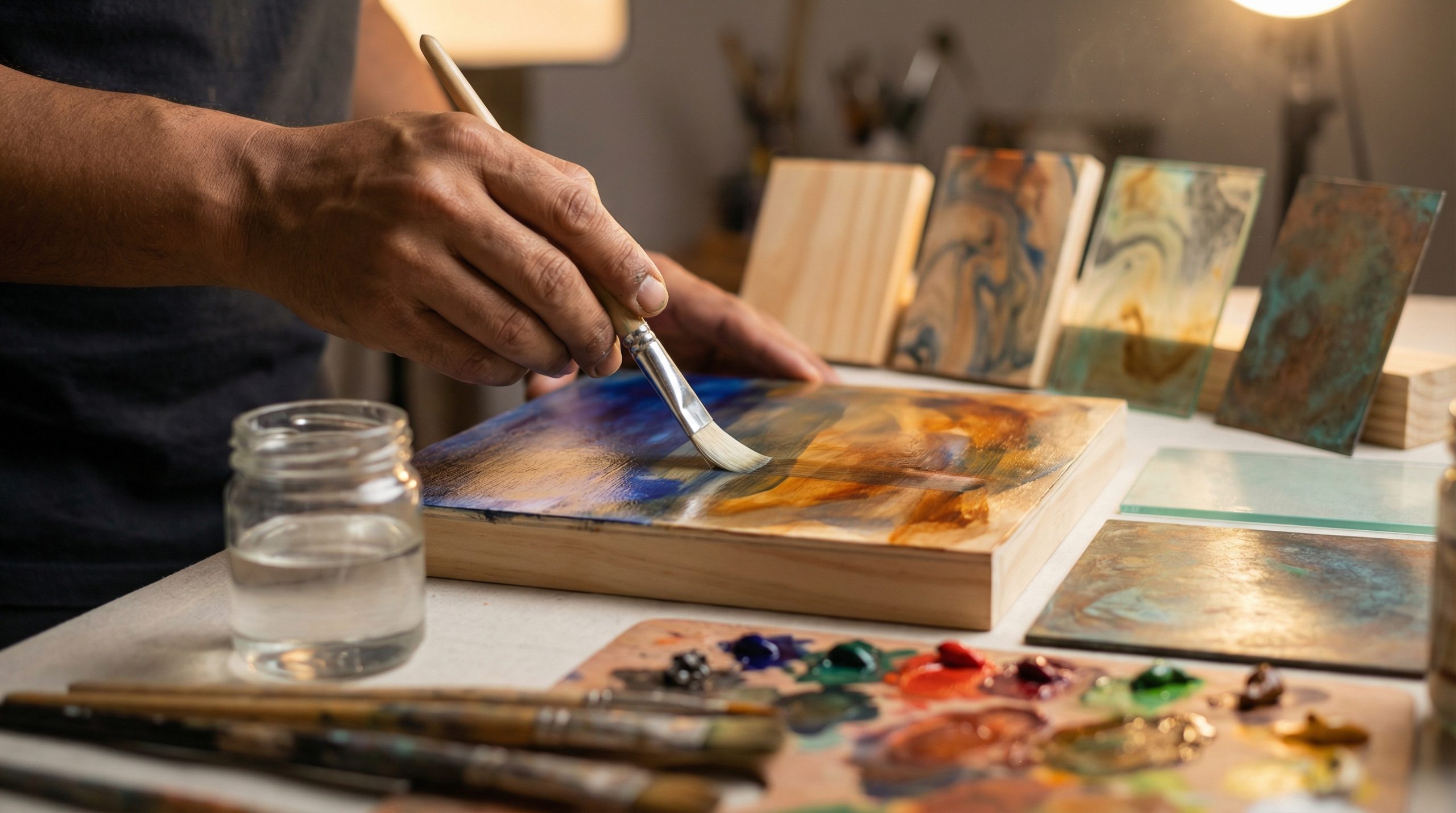 Camadas finas (veladura) enriquecem a Pintura e Arte