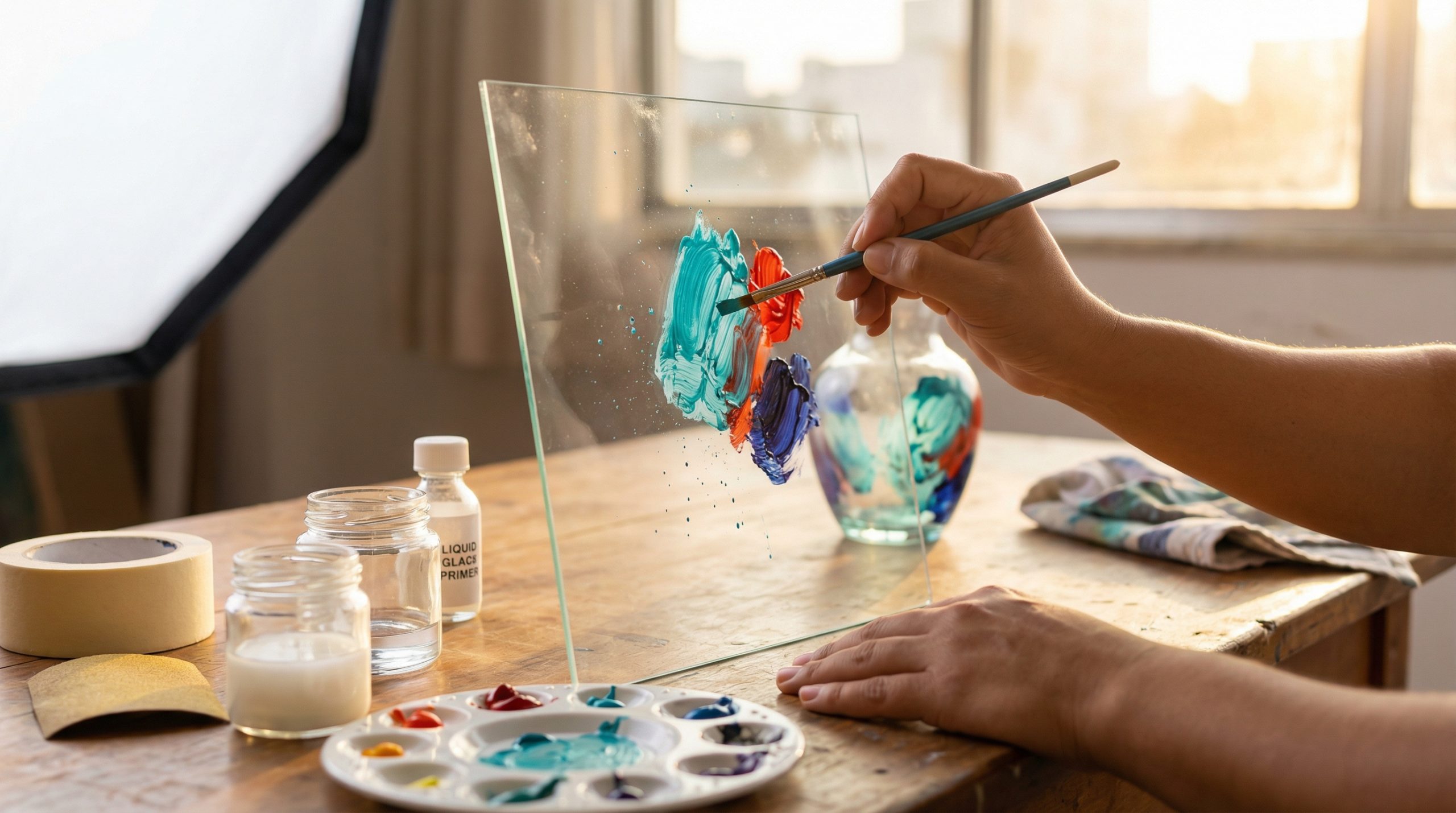 Projetos de Pintura e Arte aderem ao vidro liso?