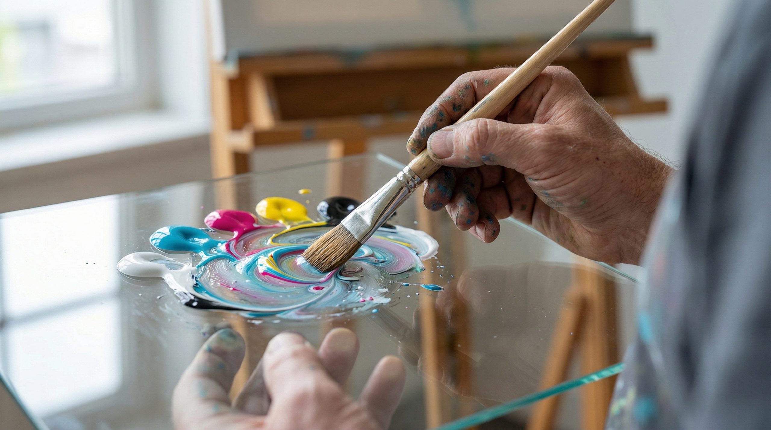 Projetos de Pintura e Arte aderem ao vidro liso? - 2