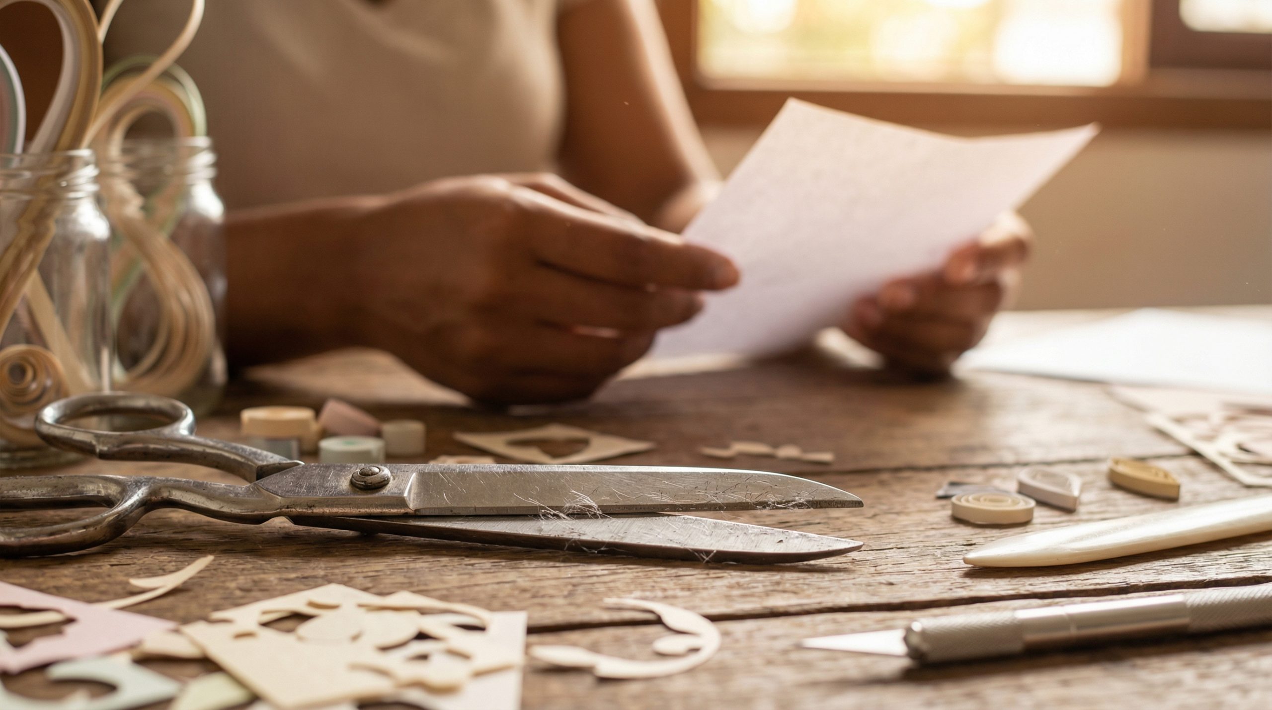 Tesouras de tecido perdem corte em Papel e Recorte — Cuidado