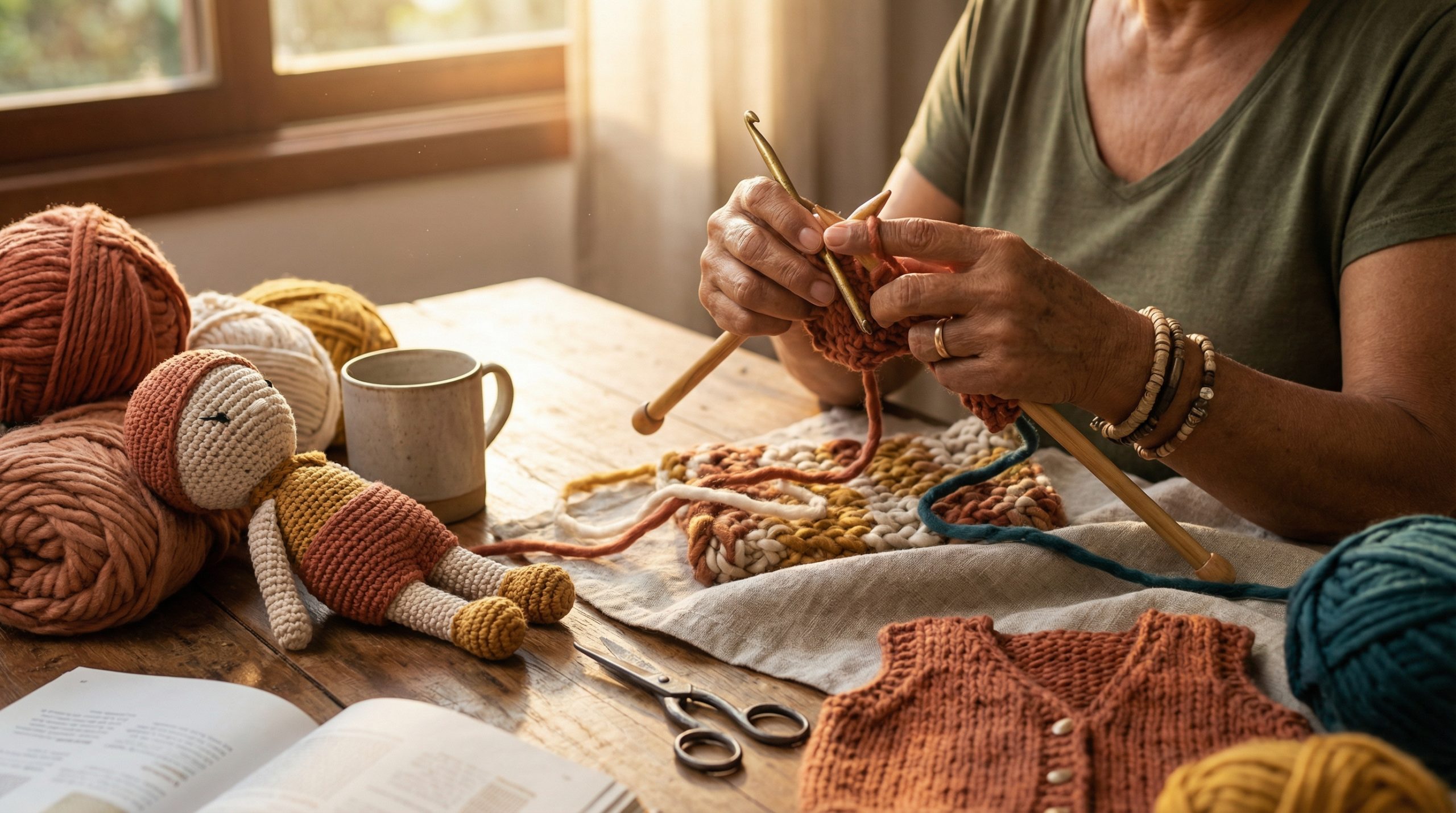 Pontos em relevo — O devorador de fios no Crochê e Tricô