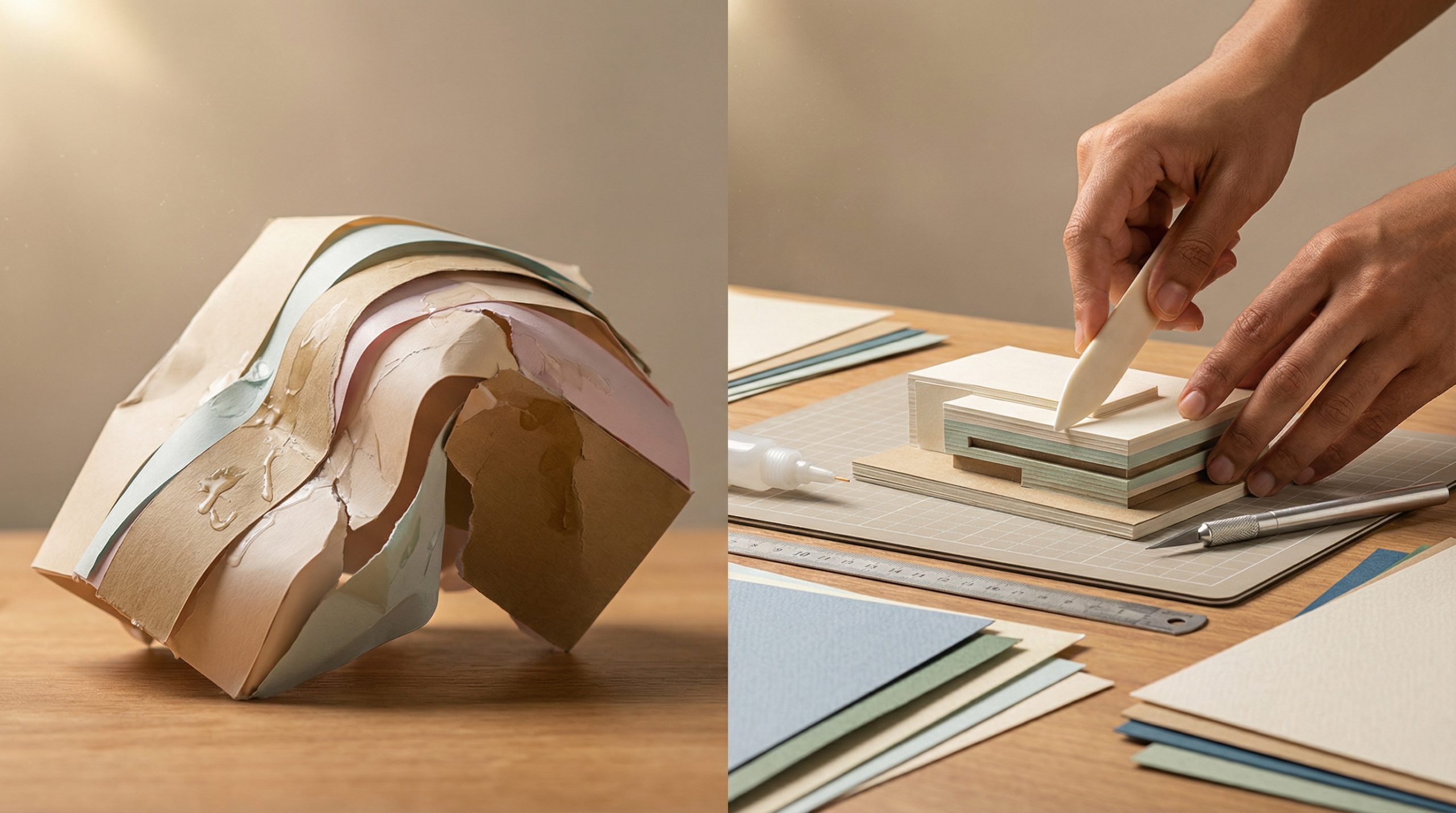 Sobreposição errada empena seu Papel e Recorte 3D?